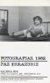 Fotografías, 1982. 
